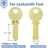 5-100Pcs/Lot Little Earth Uncut Copper Blank Key Round Head Flat Lock Keys Residential Door Hardware Supplies 22.74x7.5x1.5mm
