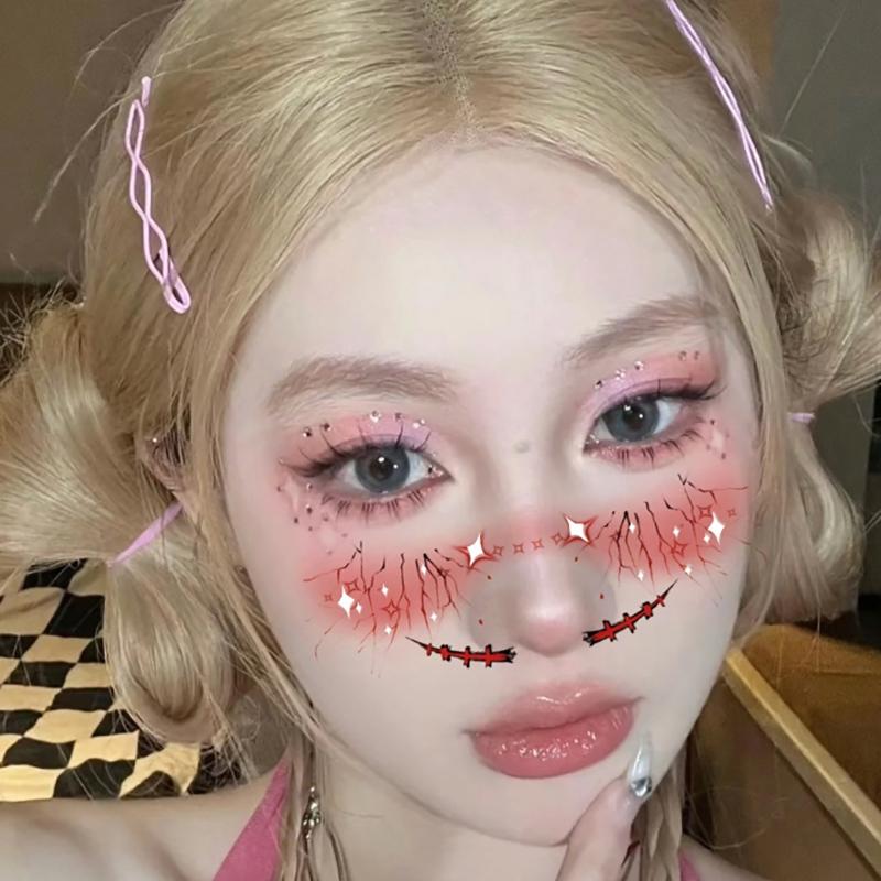10 шт. Хэллоуин Вампир Летучая мышь Временные тату-наклейки с веснушками для ребенка, женщины, горячее тиснение, макияж с веснушками, вечеринка, макияж для лица