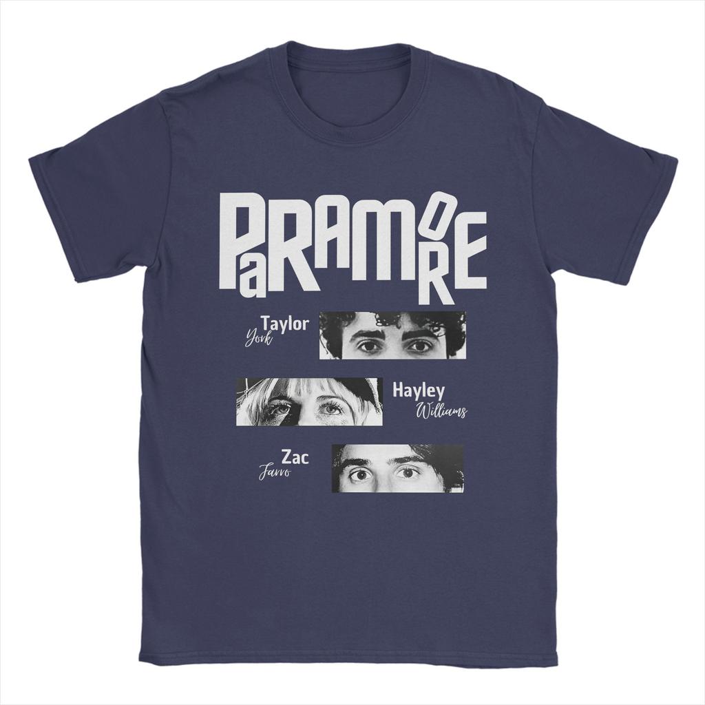 Футболки с изображением рок-группы Paramore для мужчин, забавные, из чистого хлопка, с круглым вырезом и коротким рукавом, новинка.