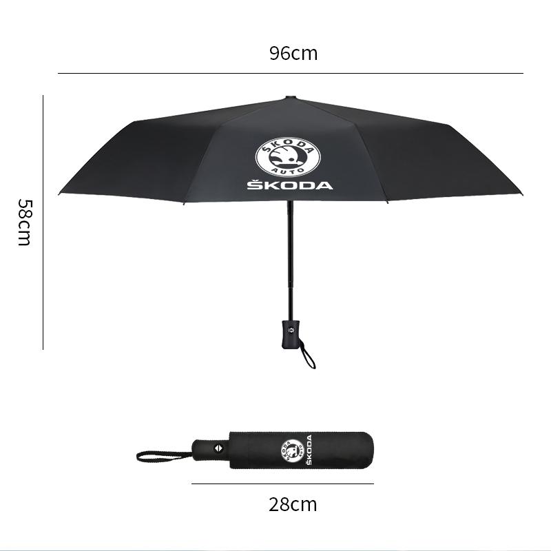 NADH5 Car valve core Car Automatic Folding Windproof Sunshade Umbrella For Skoda KAROQ FABIA YETI KAMIQ UPERB RAPID