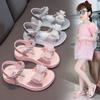 New Children's Open Toe Girls Sandals Bow Student Princess Soft Bottom Girls Beach Shoes