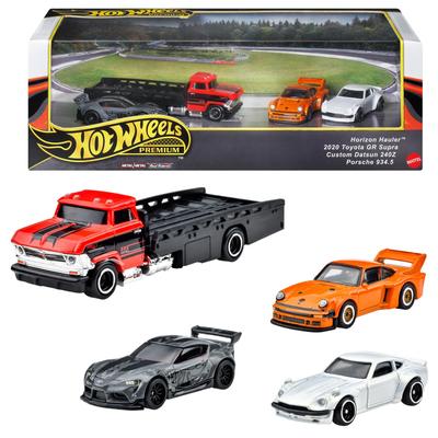 Hot Wheels Premium Collector Set Assortment Wide Body Set Vehicle Toy Mini Car 4 Units Ages 3 and Senior Multi - 987A-GMH39
