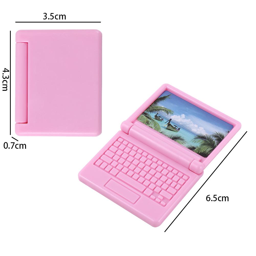 Компьютерный миниатюрный кукольный домик Компьютерный кукольный домик Миниатюрное моделирование Ноутбук Кукольный домик Мебель