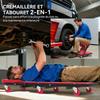 2 In 1 Assembly Roller Board Folding Z Mechanic Crawler Cart Load 150 Kg 101.5 X 40 X 13.5 Cm Rogue