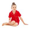 2026 Girls Short Sleeve Shorts Pajama Set Modal Comfort V Neck Kids Homewear