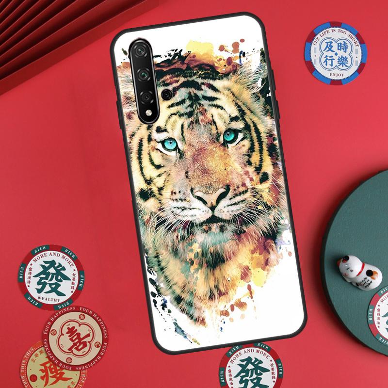 Чехол Animal Tiger Art для Huawei Nova Y60 Y70 Y90 Y72 Y73 Y61 Y91 7i 8i 11i 12i 12s 9 10 SE P20 P30 P40 Lite