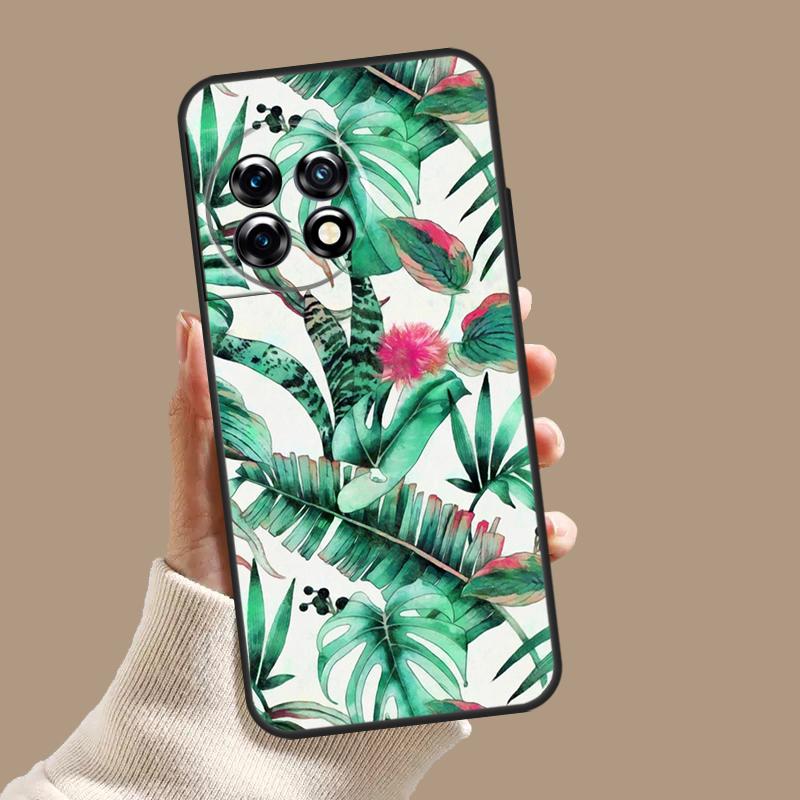 Чехол "Тропический рай" с гавайским цветком для OnePlus 10T 8T 9R 10R 12R OnePlus 12 11 9 10 Pro Nord 2 CE 3 Lite N10 N20 N30