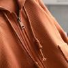 Coat Women's Autumn Hooded Zipper Cardigan Large Pockets Casual Versatile Loose Jacket Thin Solid Color Large Size Coat