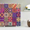 3d Bathroom Curtains Indian Boho Shower Curtains Waterproof Fabric with 12 Hooks Home Decor Washable Bath Screen