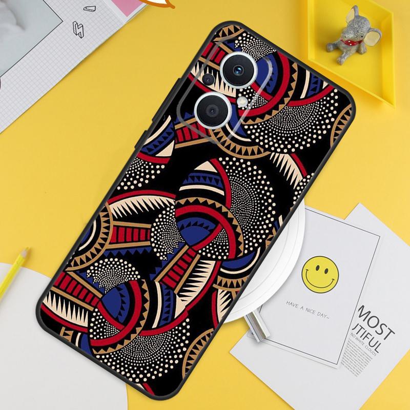 Чехол с африканским восковым принтом для OPPO Reno 8 Lite 10 7 6 5 4 3 2Z 4Z 5Z 8T OPPO Find X3 Neo X5 X6 Pro X2 Lite