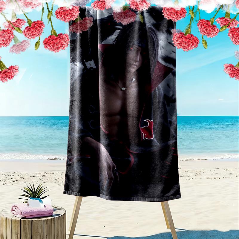 naruto Beach Towel Suitable for Various Scenarios Such As Kitchen, Bathroom and Beach Swimming