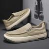 Fashion Men's Casual Shoes Breathable Canvas Shoes Comfort Sneakers for Men Designer Loafers Light Slip-on Driving Shoes Zapatos Hombre