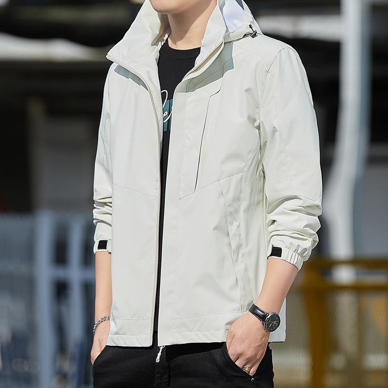 Куртка мужская весенняя новая повседневная ветрозащитная куртка для альпинизма с капюшоном для мужчин