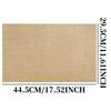 Jute woven western food placemat, household wear-resistant non-slip light luxury placemat, suitable for living room hotel restaurant wedding