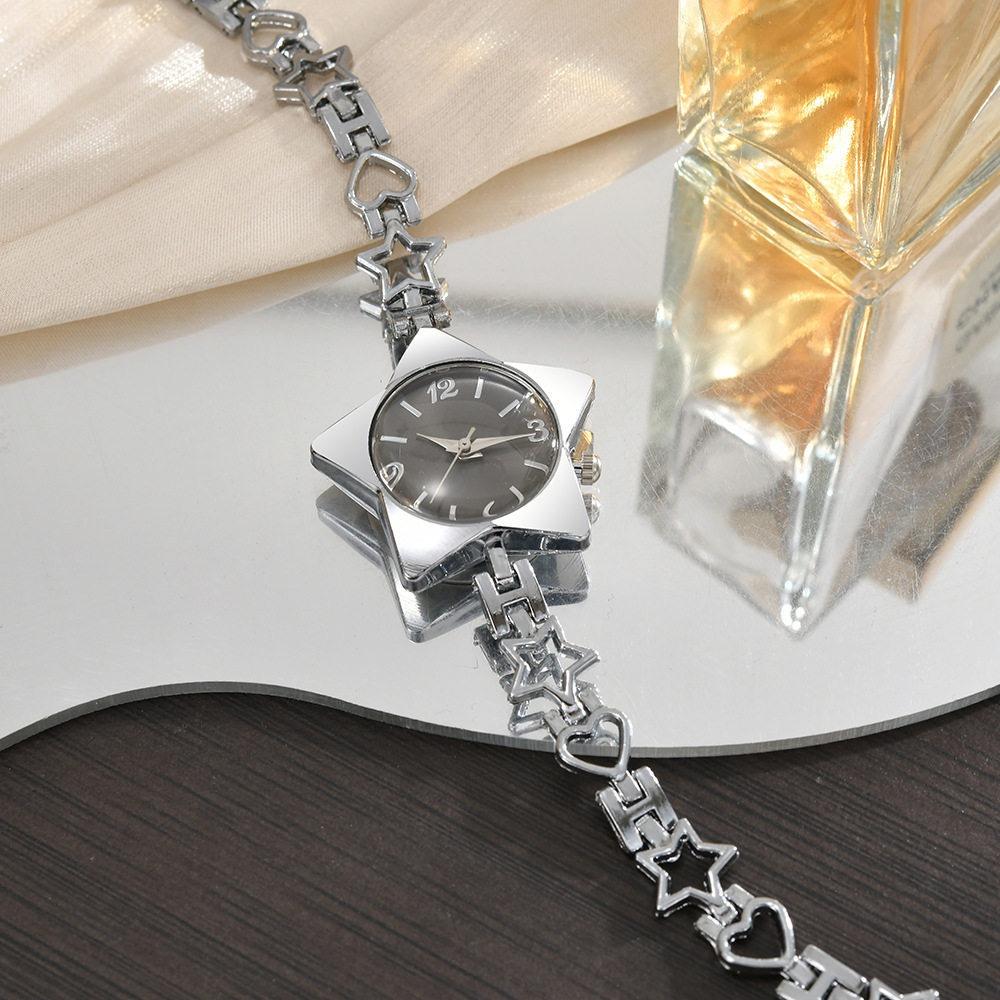 Zinc Zinc Zinc Alloy Star Watch Y2k Charm Chain Watches Luxury Star Shape Bracelet Decoration