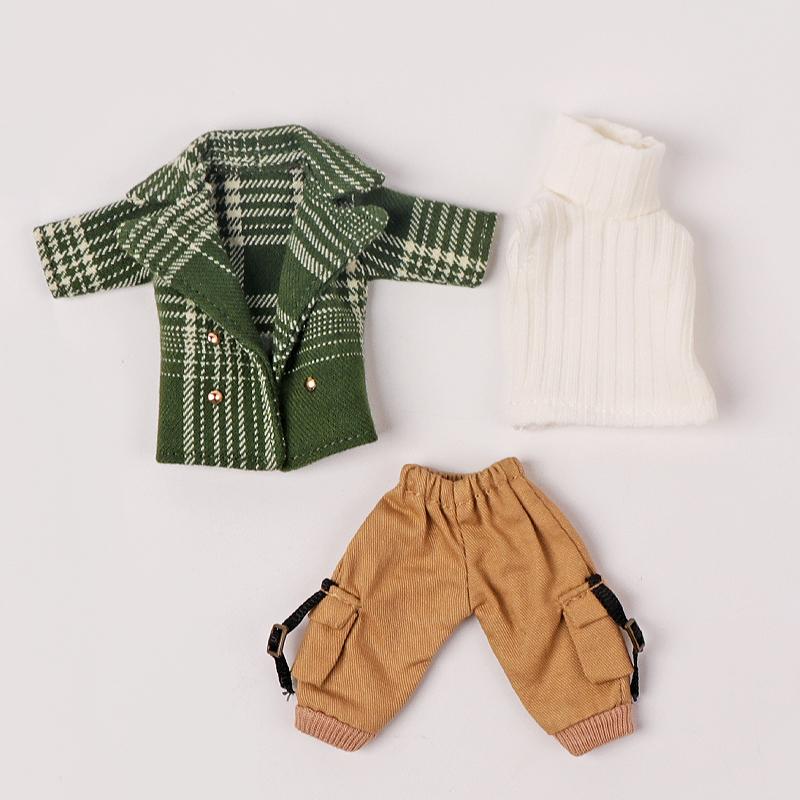Блейзер Ob11 В клетку Ветровка Одежда для кукол Molly Baby 12 точек BJD Набор для Obitsu11 GSC Molly Кукла 1/12 Одежда для кукол Аксессуары для кукол