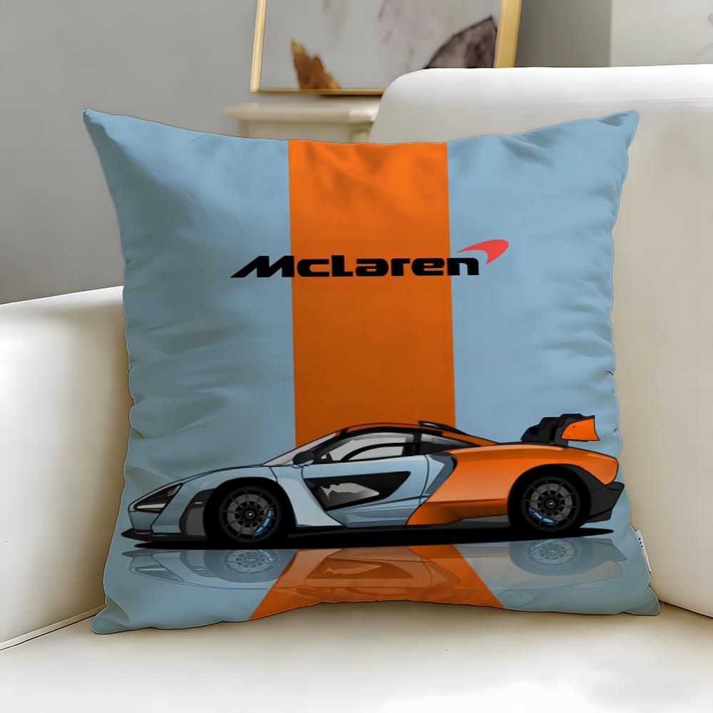 Классический автомобильный бренд McLaren Наволочка Мягкая и Легко стирающаяся – Универсальная для Дивана, Кровати, Путешествий и Офиса