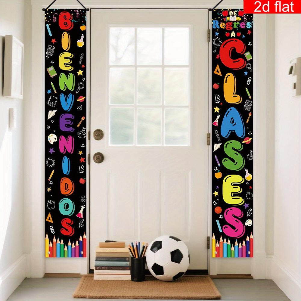Back to School Couplet Banner 1 Pair Polyester Indoor Outdoor Decor