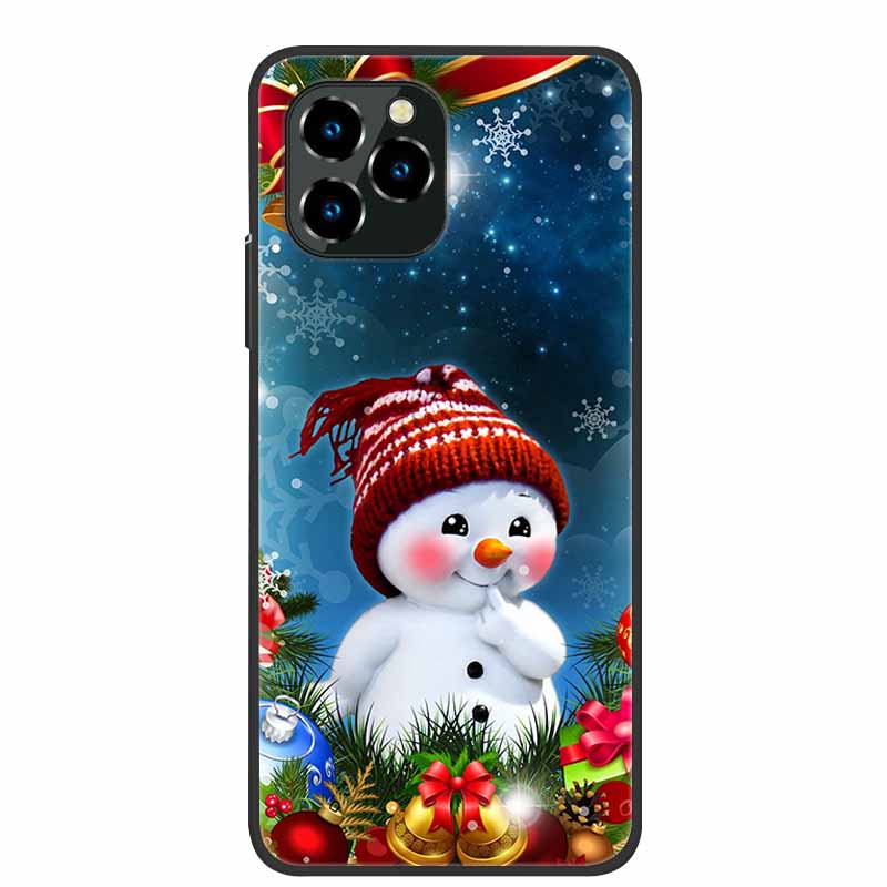 Phone Case For Oukitel C21 Pro Christmas Silicone TPU Soft Cover For Oukitel C21 Pro Coque Protector Bumper OukitelC21 Elk Funda