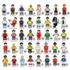 World Cup Football Star Athlete Building Block Doll Toy Children Assemble Model Bag Pyp