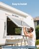 VEVOR Concession Window 92x61 cm, Aluminum Alloy Frame Service Window for Food Truck