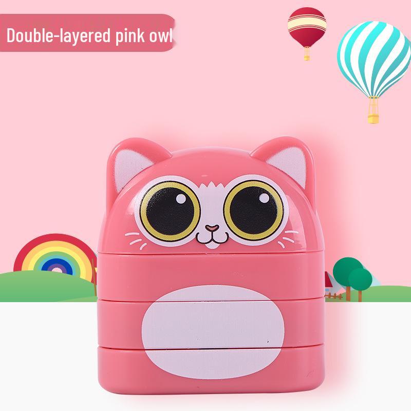 Dual-Layer Children's Two-Color Name Stamp