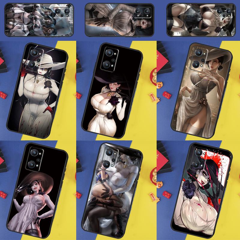 Сексуальные дочери Леди Димитреску Для Realme 14 Pro Plus 13 10 11 12 GT 6 5 6T GT7 Pro C61 C55 C53 C51 C21Y C25S C67 C75 Чехол