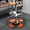 1pc Radiation Mask Office Round Area Rug, Indoor Mat Suitable For Office, Under Office Chairs Bedroom Living Room Home Decor, Room Deco