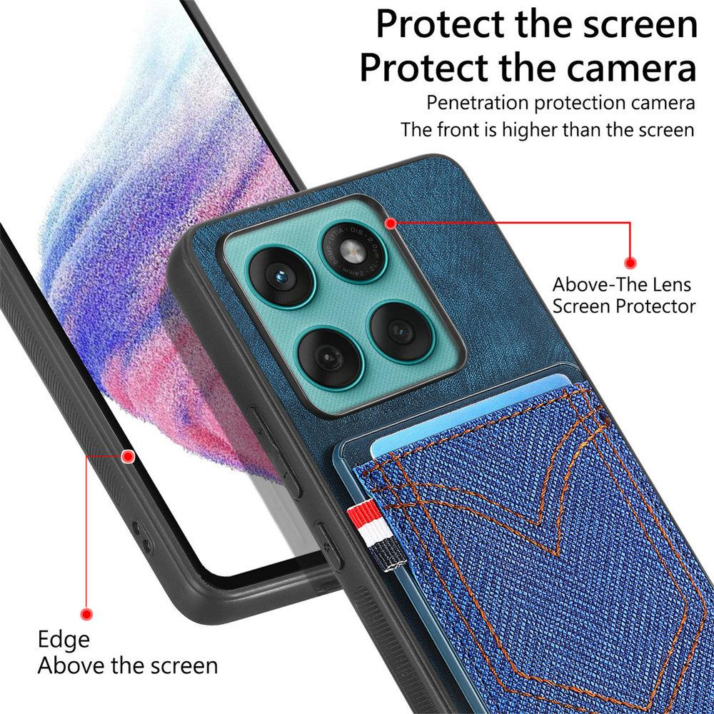 Чехол для Motorola Moto G86 Power 5G Роскошный чехол Магнитная задняя панель из кожи Motorola G56 G66J G85 G34 G45 G05 G 86 G96 Чехол с отделениями для карт