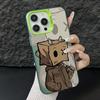 Мультяшный Человек-Коробка Чехол для Телефона для iPhone 17 Air 16 16e 15 14 Plus 13 12 11 Pro Max X Xs XR 8 Цветной Серебристый Жесткий Чехол