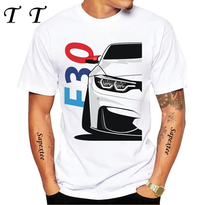 E90 Low Style Skull Driver TShirt New Summer Men Short Sleeve Legend E34 Car Art Tshirts Boy Casual White Tees