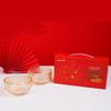 Kemeiruite Нордический стиль Позолоченная стеклянная чаша Подарочный набор