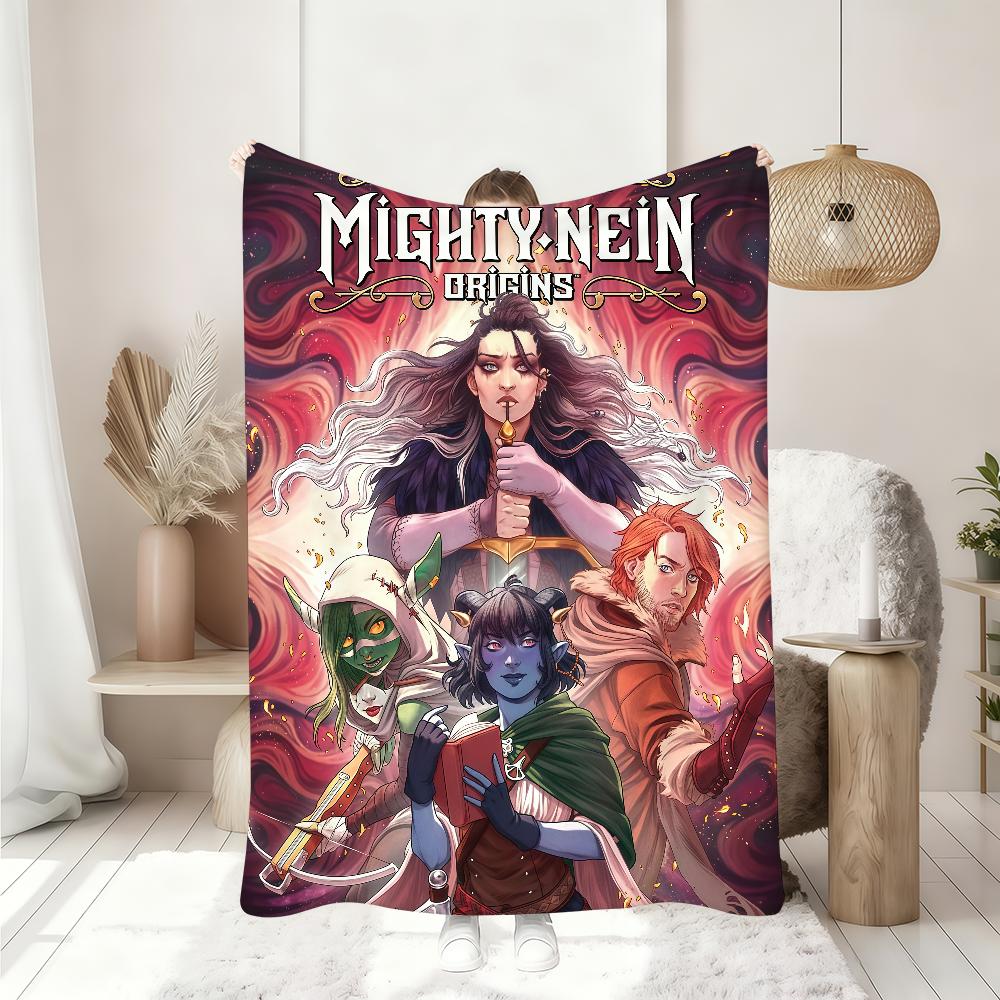 Мультяшное ТВ Т-Покрывало The Mighty Nein Мягкое плед для дома спальни кровати дивана пикника путешествия офиса Покрывало-накидка Подарок