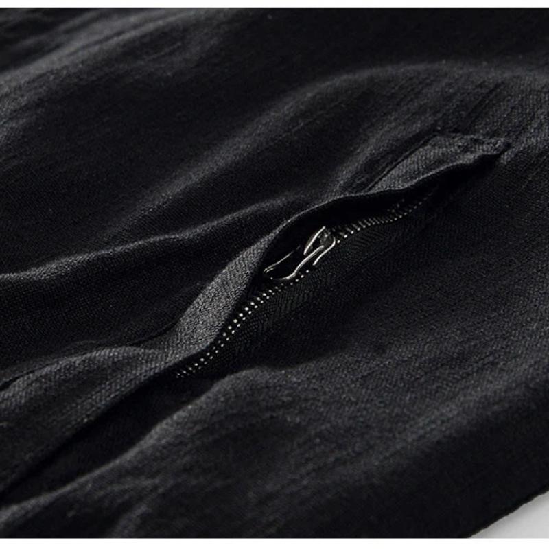 Spring Summer Jackets for Men Japanese Style Casual Coat Solid Color Lapel Collar Zipper Jacket Business Jacket