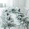 Christmas Wreath Vine: Door and Window Hanging Ornament for Festive Decor