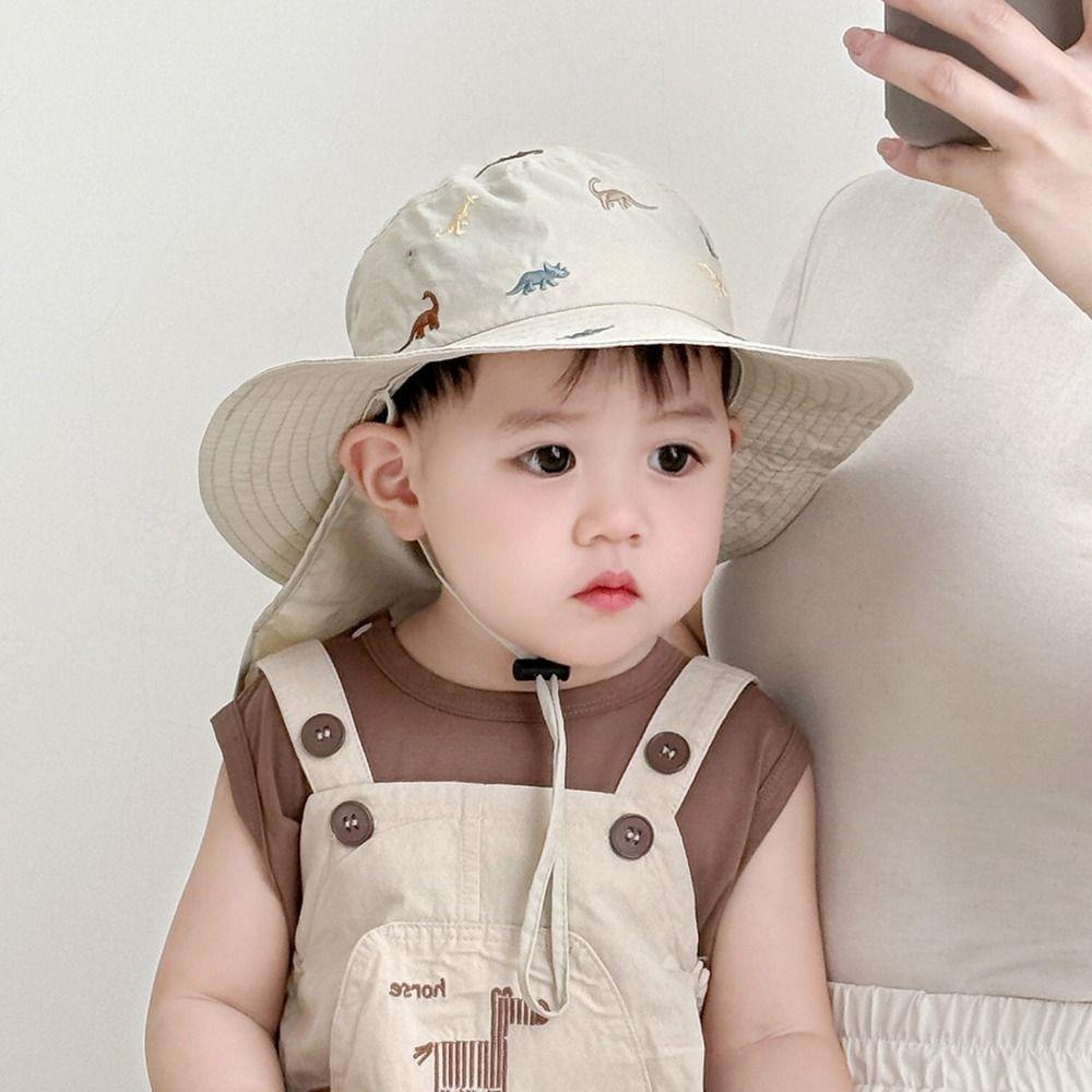 Cartoon Print Children Quick-drying Hat Thin Sunscreen Caps New Children Bucket Hat Children Use