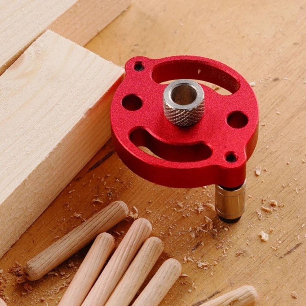 3-10mm Vertical Doweling Jig Kit with 3/8 Steel Bushing Woodworking Hole Puncher Carpentry