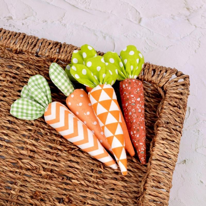 Easter Festive Fabric Carrot Ornament Enhances Holiday Easter Party Happy Easter Day Decorations