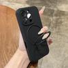 Применимо к чехлу для мобильного телефона iPhone17Promax, цельный магнитный держатель-подставка из жидкого силикона, противоударный защитный чехол Apple 15.