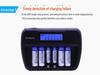 Интеллектуальное быстрое зарядное устройство на 6 слотов с ЖК-дисплеем для аккумуляторов AA/AAA с функциями ремонта и удвоения емкости