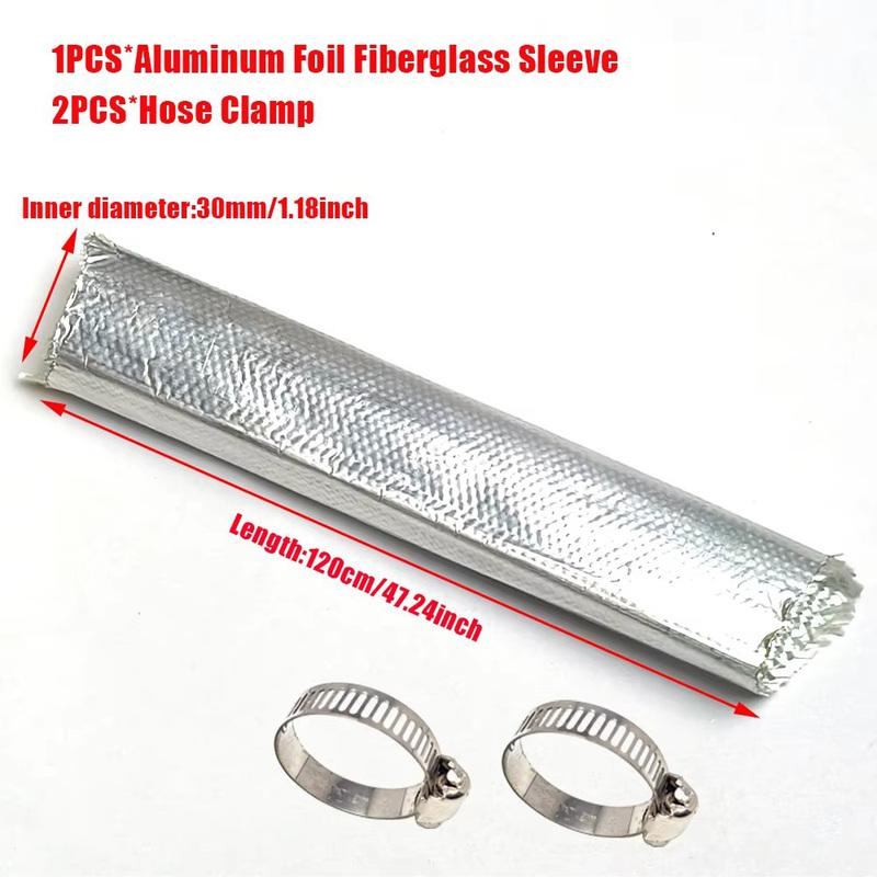 Parking Heater Exhaust Pipe Aluminum Foil Fiberglass Hose Lagging Insulation Kit For Webasto For Eberspacier Accessories