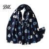 Polka Dot Shawl Wrap Silk Scarf for Women, Lightweight Tassel Shawl, Elegant Soft Breathable Winter Warm Neck Wraps Spring Summer Autumn Winter,