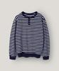 INDUST Striped Henley Neck Sweatshirt_3Color