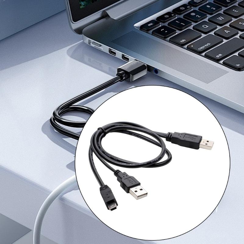 Кабель USB A Male - Mini 5Pin для передачи данных и питания энергоемких устройств, 50 см, прочная конструкция из ПВХ