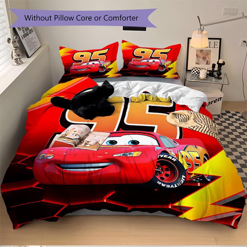 Mcqueen'S Print 3Pcs Bedding Setduvet Cover With 2 Bedropillowcase Home Birthday Gift