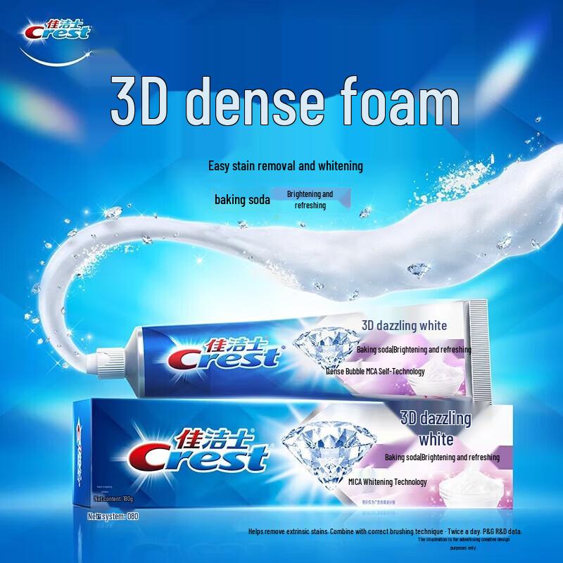 Crest 3D White Fresh Baking Soda Toothpaste