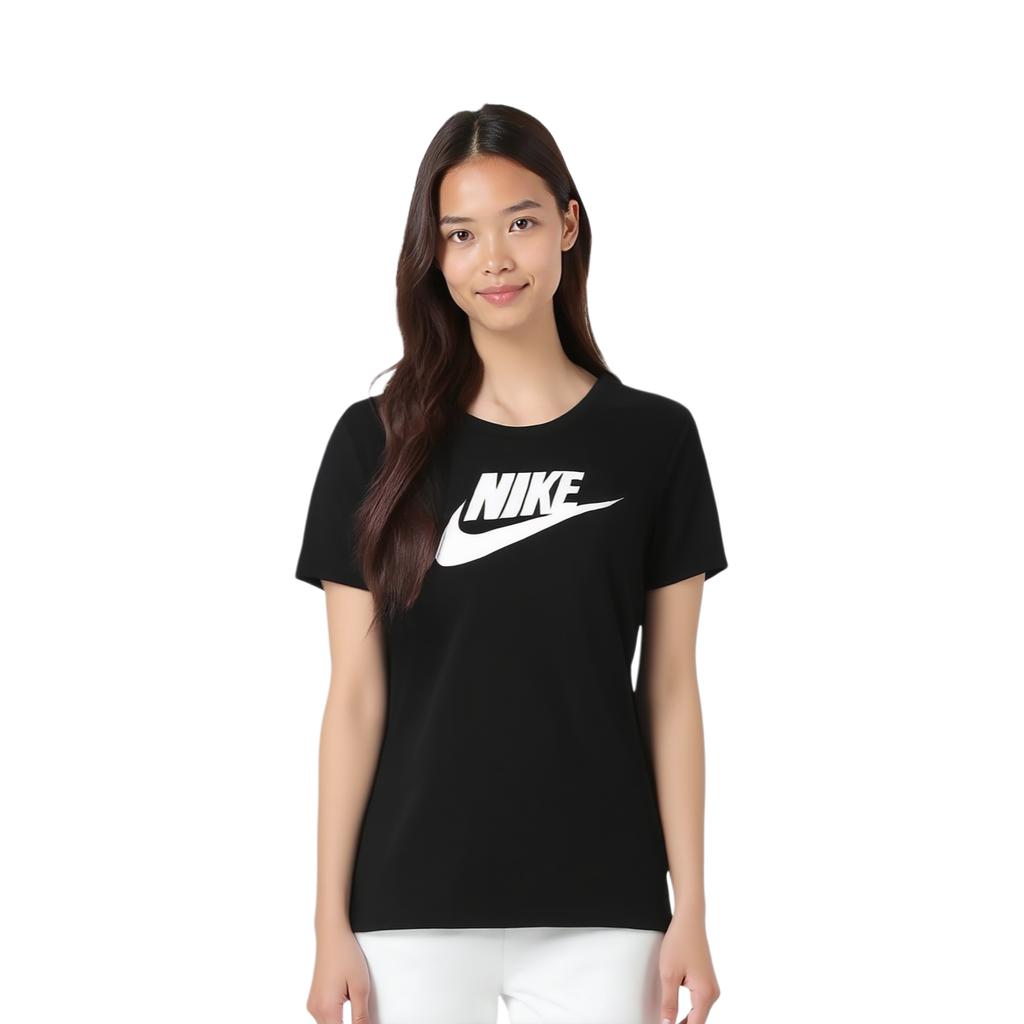 Nike Женская футболка с коротким рукавом и круглым вырезом с логотипом W Nsw Lifestyle Series, дышащая футболка 846469-010