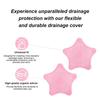 Filtre évier - AIMOONSA - Étoile de mer - Silicone - Lot 2 - Rose