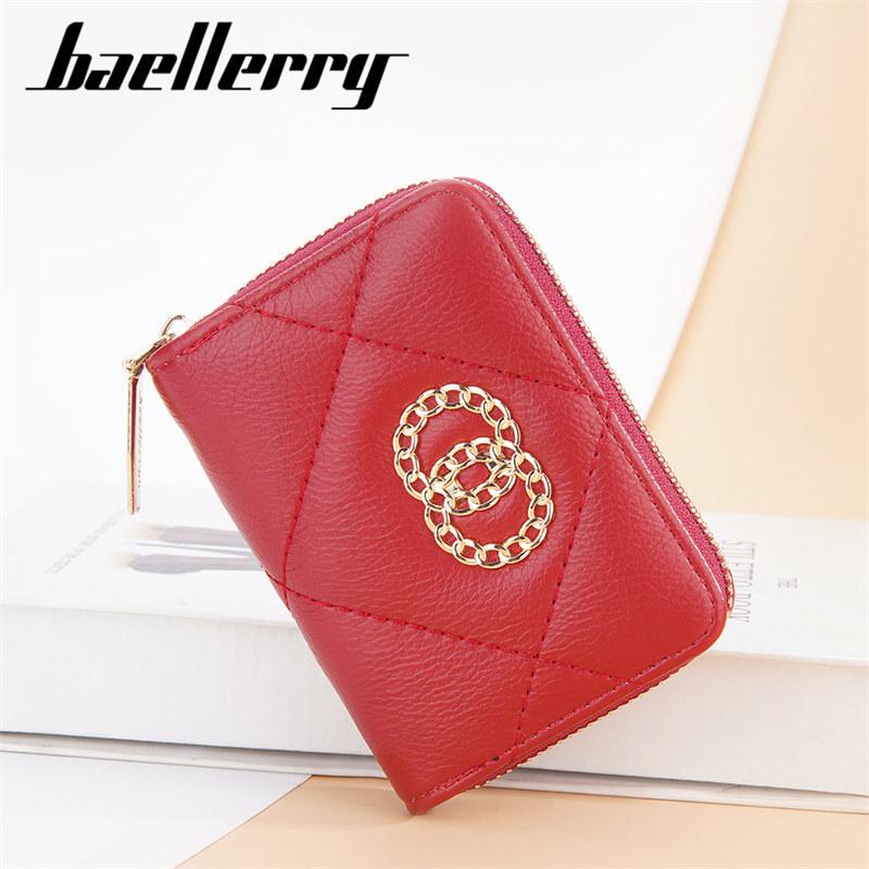 Baellerry Женская мода кошелек на молнии для карточек искусственная кожа короткие кошельки классические кошельки для монет