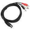 5.9ft DIN 8Pin Male Audio Lead Plug and Play Audio Connection Cable  Home Audio Receiver